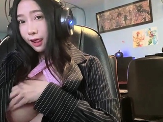 Untrained asian teen licks ass and sucks cock